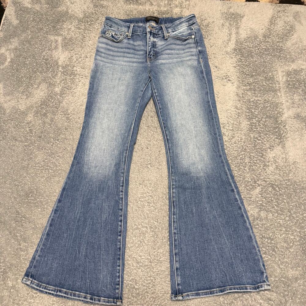 Buckle Black Jeans Womens 27 x30 (29x29.5) Fit 53 Flared Blue Denim